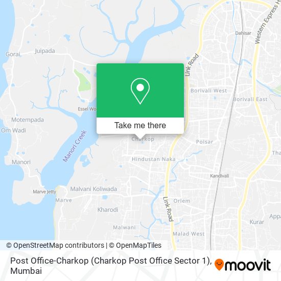 Post Office-Charkop (Charkop Post Office Sector 1) map