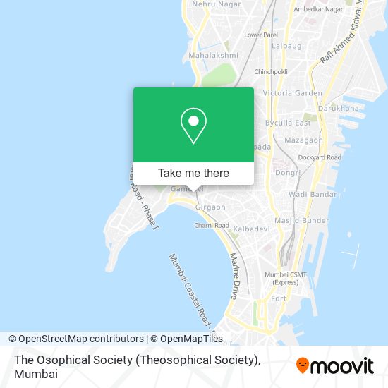 The Osophical Society (Theosophical Society) map