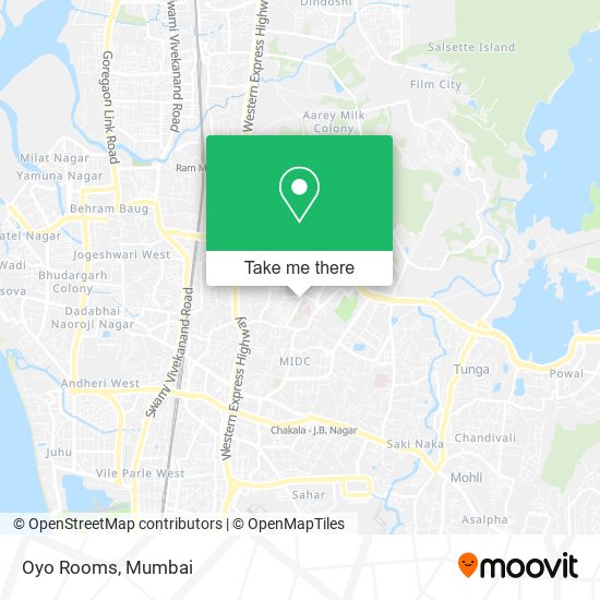 Oyo Rooms map