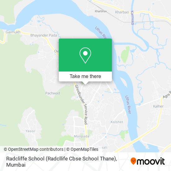 Radcliffe School (Radcllife Cbse School Thane) map