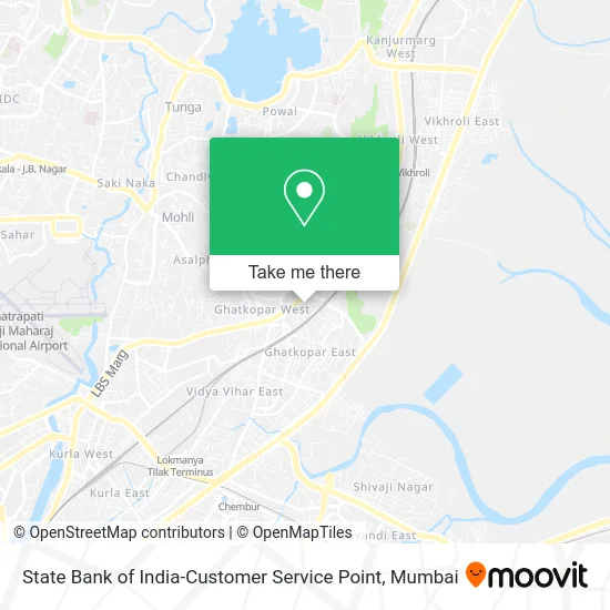 State Bank of India-Customer Service Point map