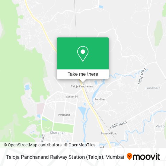 Taloja Panchanand Railway Station map