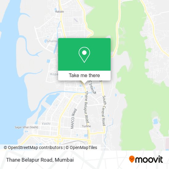 Thane Belapur Road map