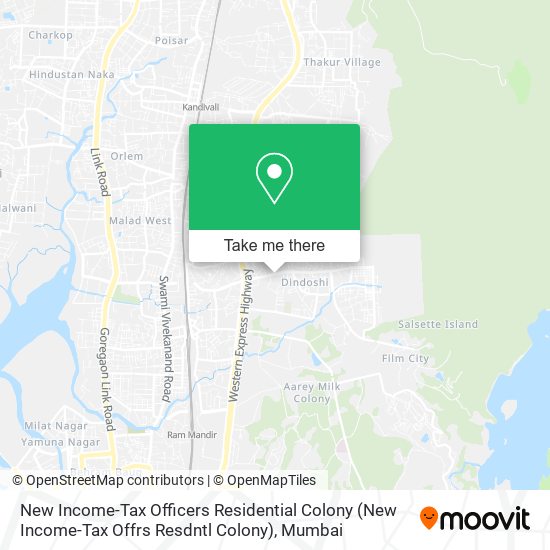 New Income-Tax Officers Residential Colony (New Income-Tax Offrs Resdntl Colony) map