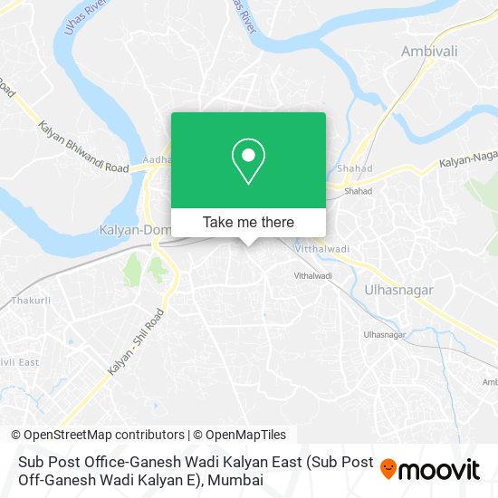 Sub Post Office-Ganesh Wadi Kalyan East (Sub Post Off-Ganesh Wadi Kalyan E) map