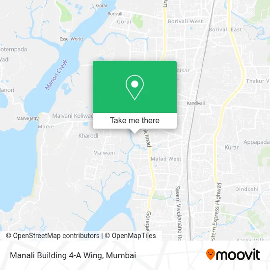 Manali Building 4-A Wing map