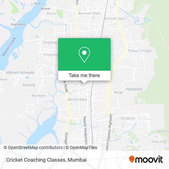 Cricket Coaching Classes map