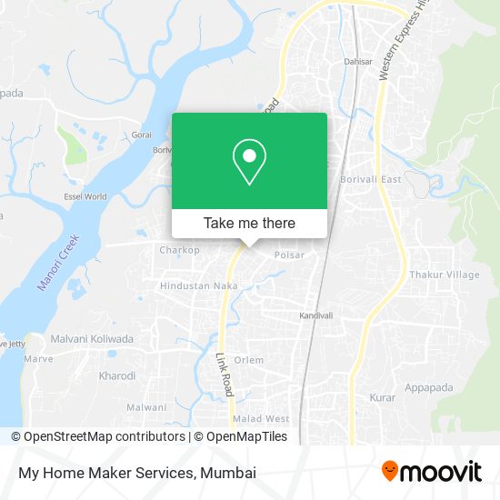 My Home Maker Services map