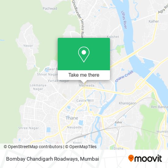 Bombay Chandigarh Roadways map