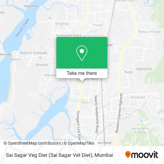 Sai Sagar Veg Diet map