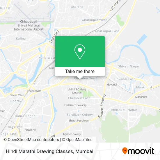 Hindi Marathi Drawing Classes map
