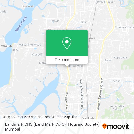 Landmark CHS (Land Mark Co-OP Housing Society) map