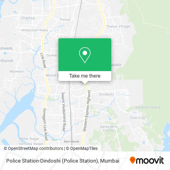 Police Station-Dindoshi map