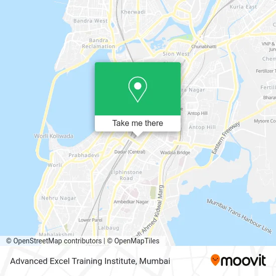 Advanced Excel Training Institute map
