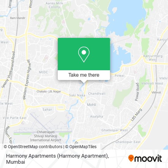 Harmony Apartments map