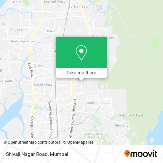 Shivaji Nagar Road map