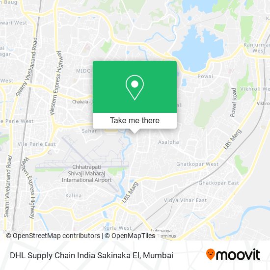 DHL Supply Chain India Sakinaka El map