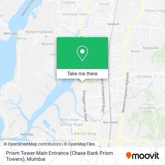 Prism Tower-Main Entrance (Chase Bank Prism Towers) map