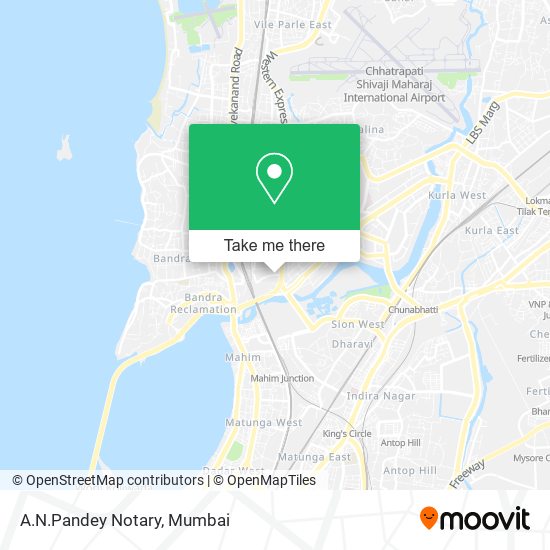 A.N.Pandey Notary map