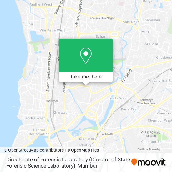 Directorate of Forensic Laboratory (Director of State Forensic Science Laboratory) map