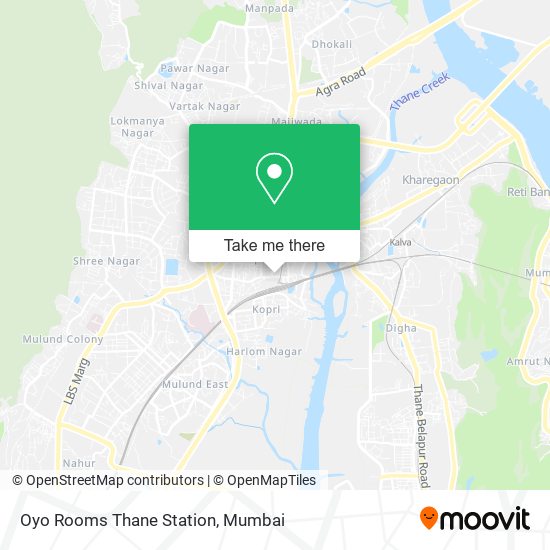 Oyo Rooms Thane Station map