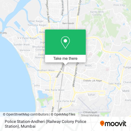 Police Station-Andheri (Railway Colony Police Station) map