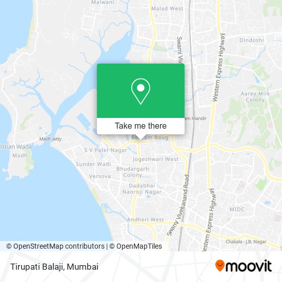 Tirupati Balaji map