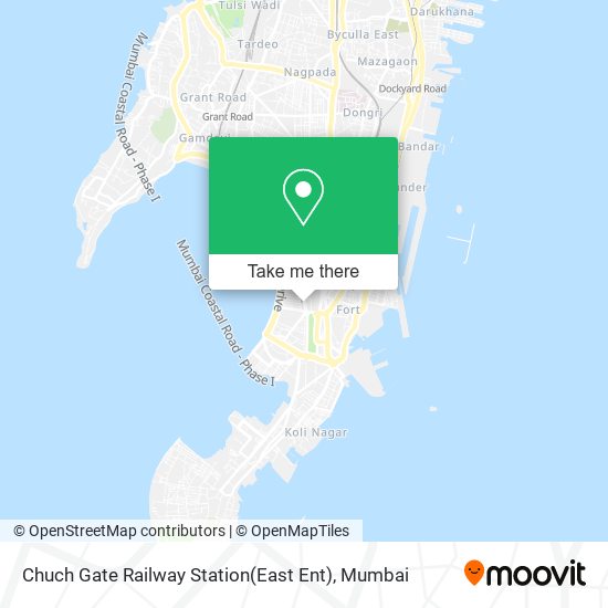 Chuch Gate Railway Station(East Ent) map