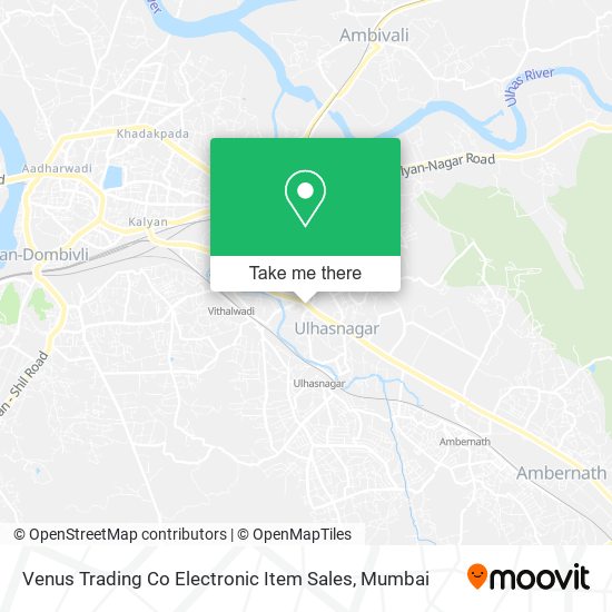 Venus Trading Co Electronic Item Sales map