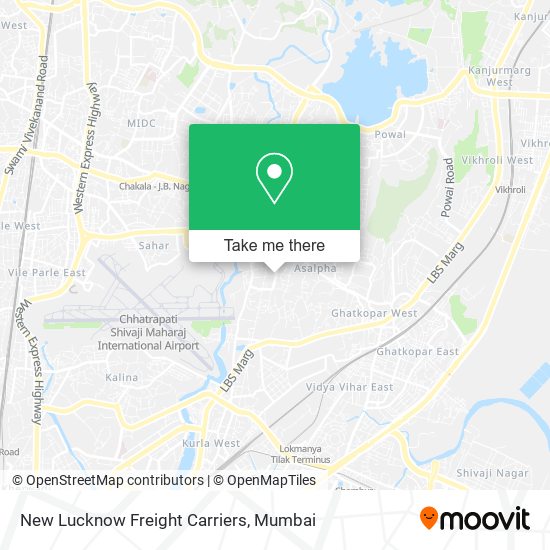 New Lucknow Freight Carriers map