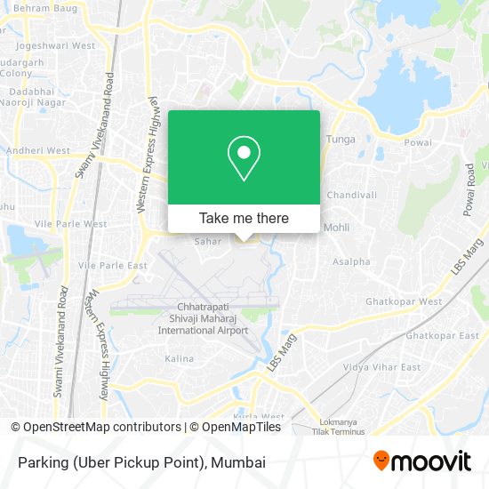 Parking (Uber Pickup Point) map