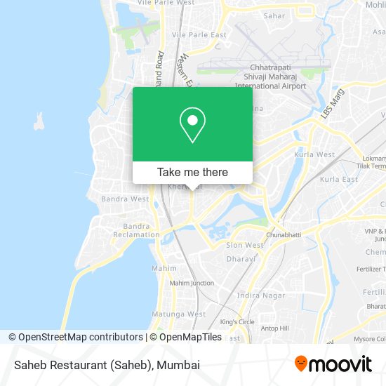 Saheb Restaurant map