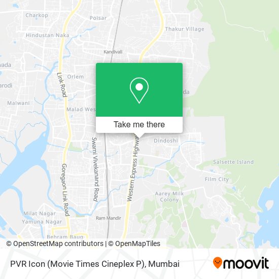 PVR Icon (Movie Times Cineplex P) map