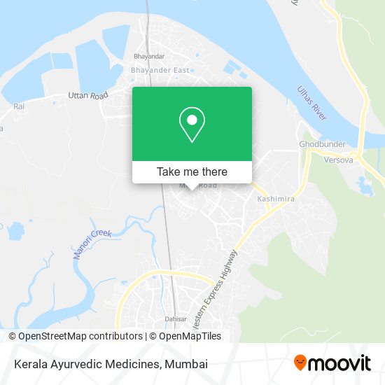 Kerala Ayurvedic Medicines map