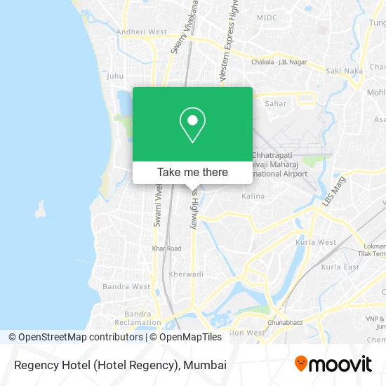 Regency Hotel map