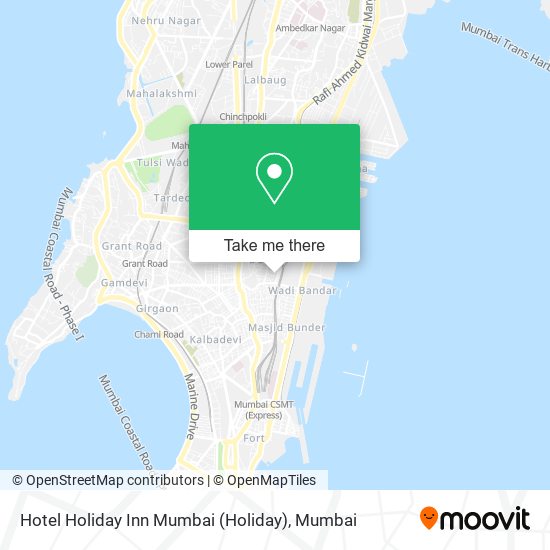 Hotel Holiday Inn Mumbai map
