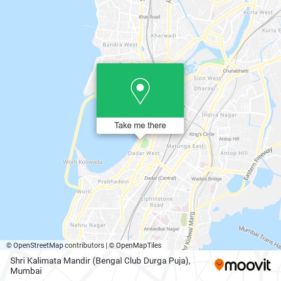 Shri Kalimata Mandir (Bengal Club Durga Puja) map