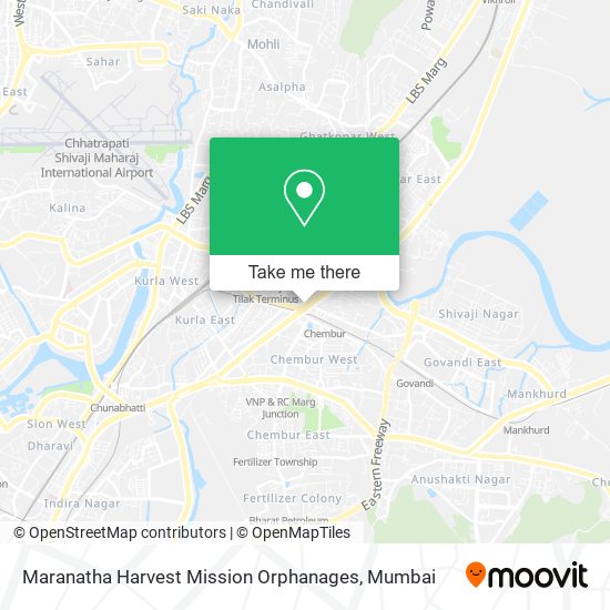 Maranatha Harvest Mission Orphanages map