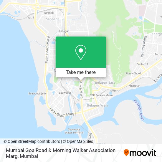 Mumbai Goa Road & Morning Walker Association Marg map