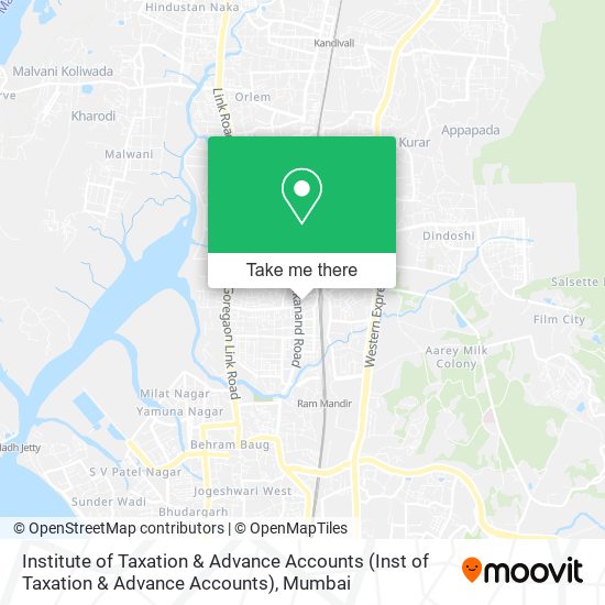 Institute of Taxation & Advance Accounts map