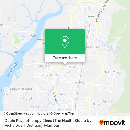 Doshi Physiotherapy Clinic (The Health Studio by Richa Doshi Dietitian) map