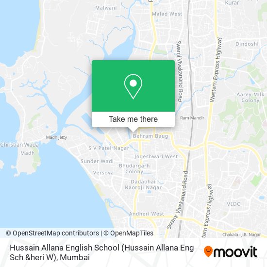 Hussain Allana English School (Hussain Allana Eng Sch &heri W) map