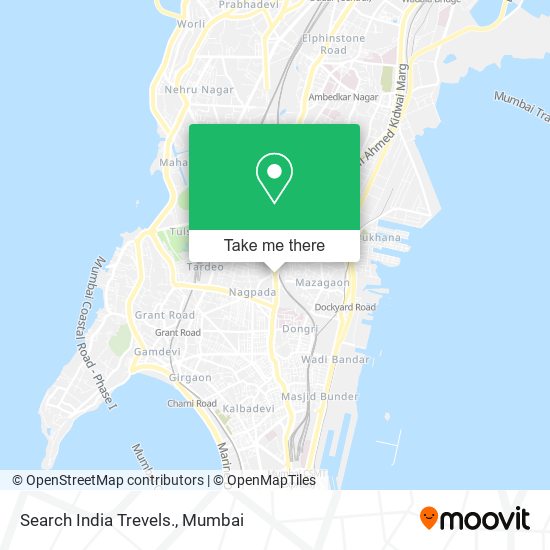 Search India Trevels. map