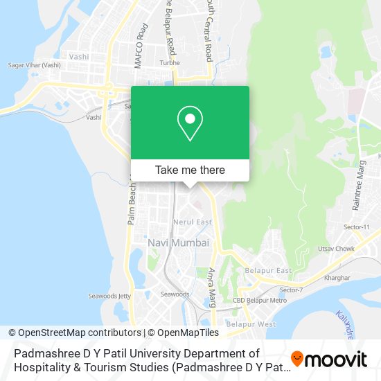 Padmashree D Y Patil University Department of Hospitality & Tourism Studies map