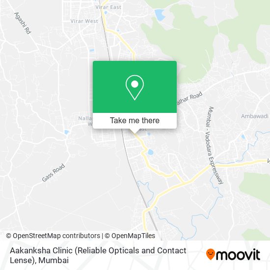 Aakanksha Clinic (Reliable Opticals and Contact Lense) map