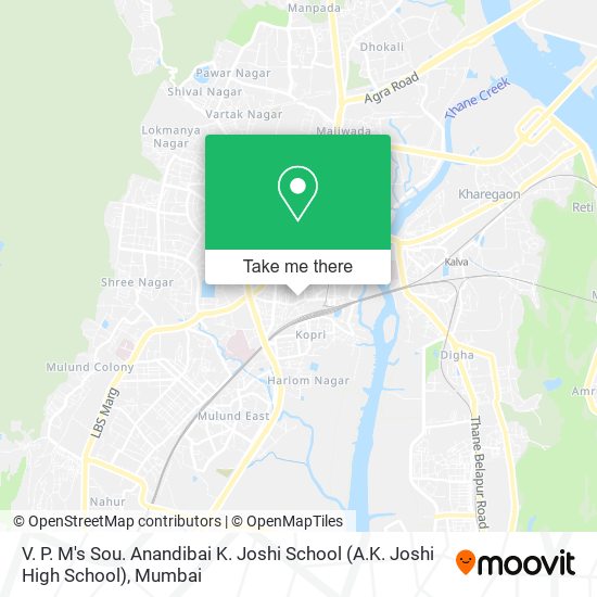 V. P. M's Sou. Anandibai K. Joshi School (A.K. Joshi High School) map