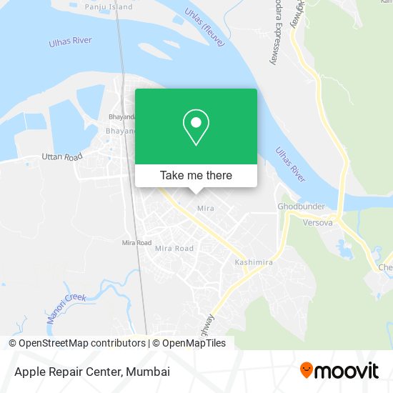 Apple Repair Center map