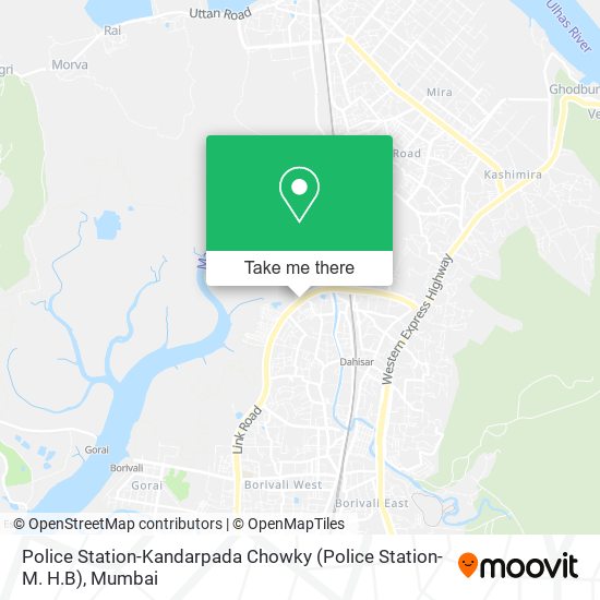 Police Station-Kandarpada Chowky (Police Station-M. H.B) map