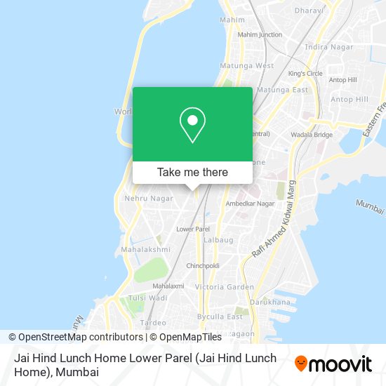 Jai Hind Lunch Home Lower Parel map