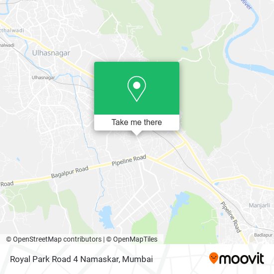 Royal Park Road 4 Namaskar map